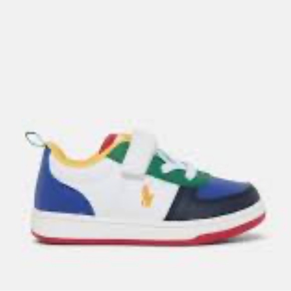 Polo by Ralph Lauren Blue and Green Sneakers High-Top Design size 7 - Picture 1 of 9